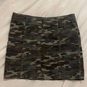 Free People Camo Skirt